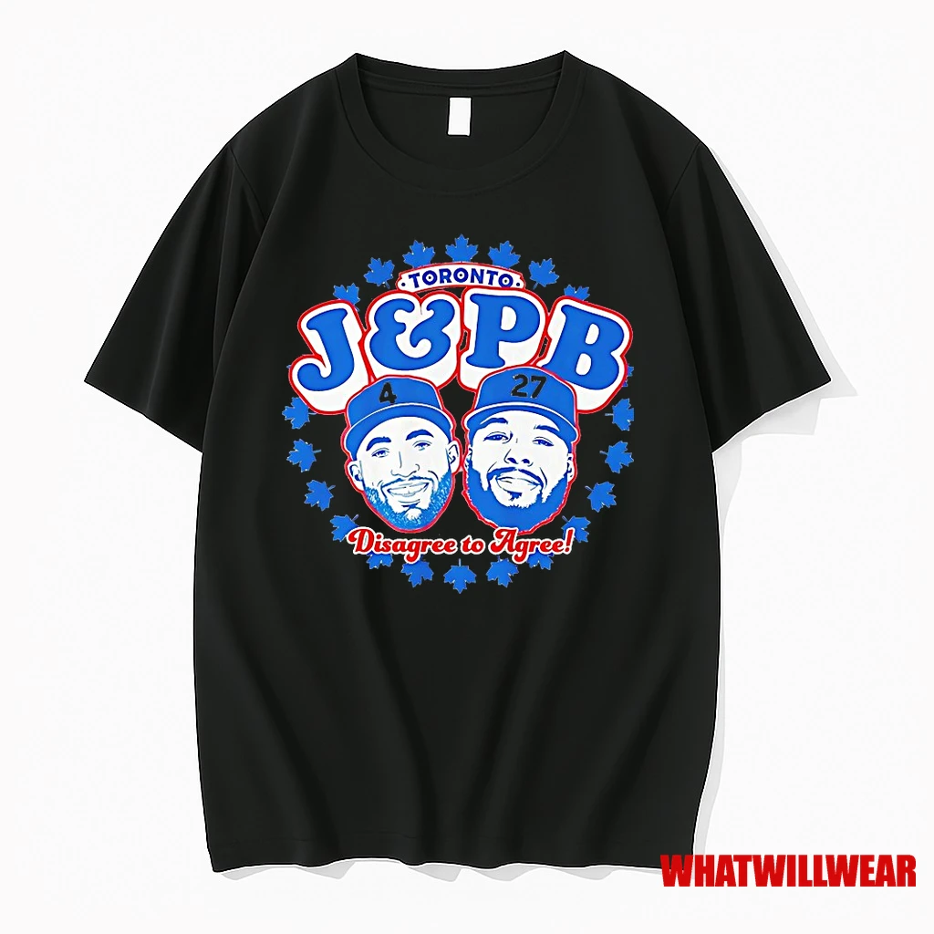 Vladimir Guerrero Jr And George Springer Toronto Blue Jays J And Pb Disagree To Agree Shirts