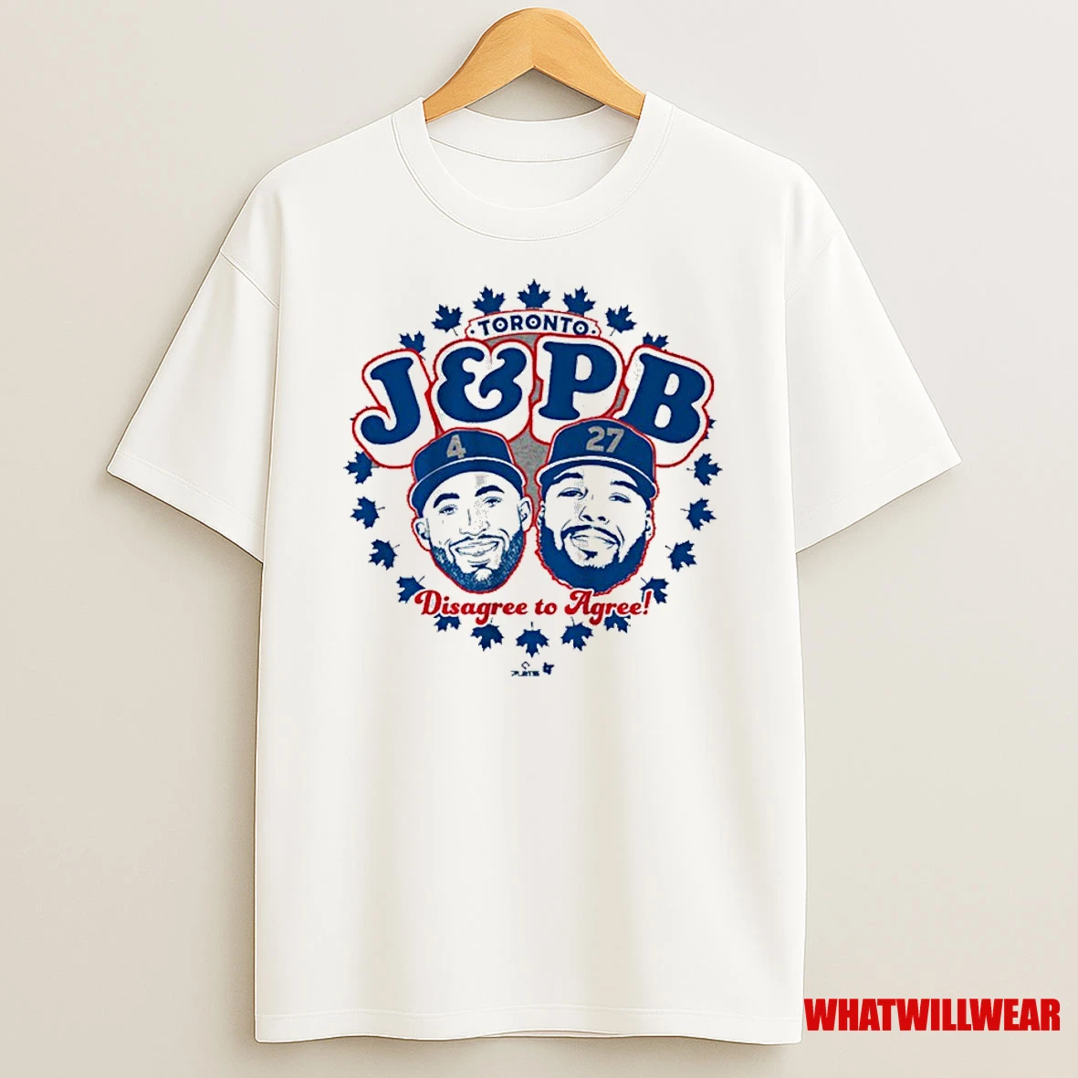 Vladimir Guerrero Jr And George Springer J Pb Disagree To Agree Toronto Blue Jays Shirts