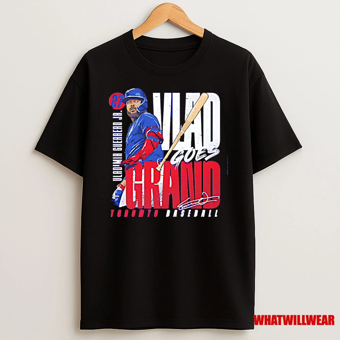 Vladimir Guerrero Jr Toronto Baseball Bat Flip Signature Shirts