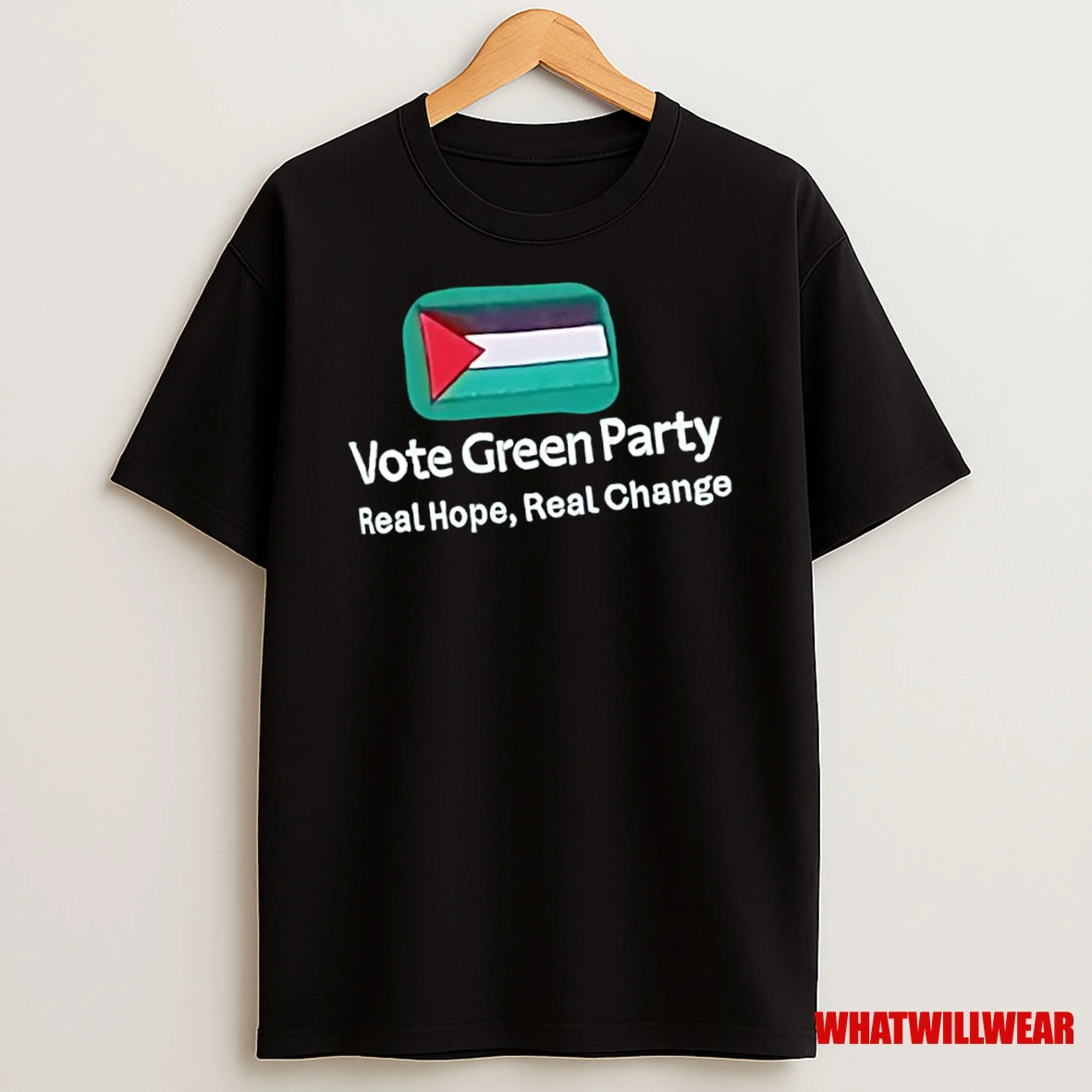 Vote Green Party Real Hope Real Change Flag Of Palestine Shirts