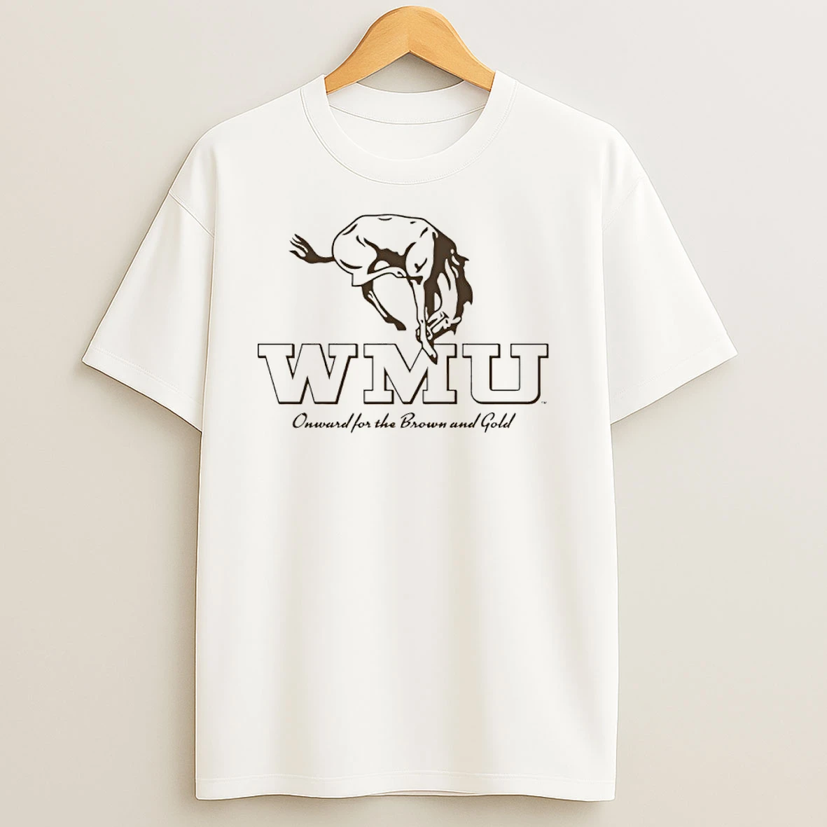 Wmu Onward For The Brown And Gold T Shirts