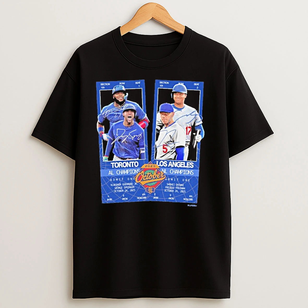 Ws Matchup 25 Blue Jays Vs Dodgers T Shirts