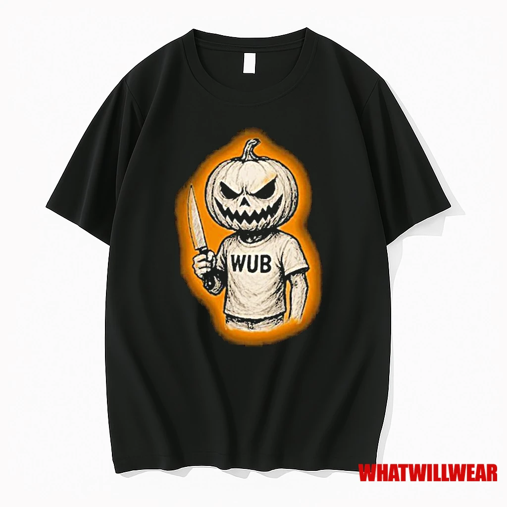 Wub Haunted Pumpkin Knife Halloween Shirts