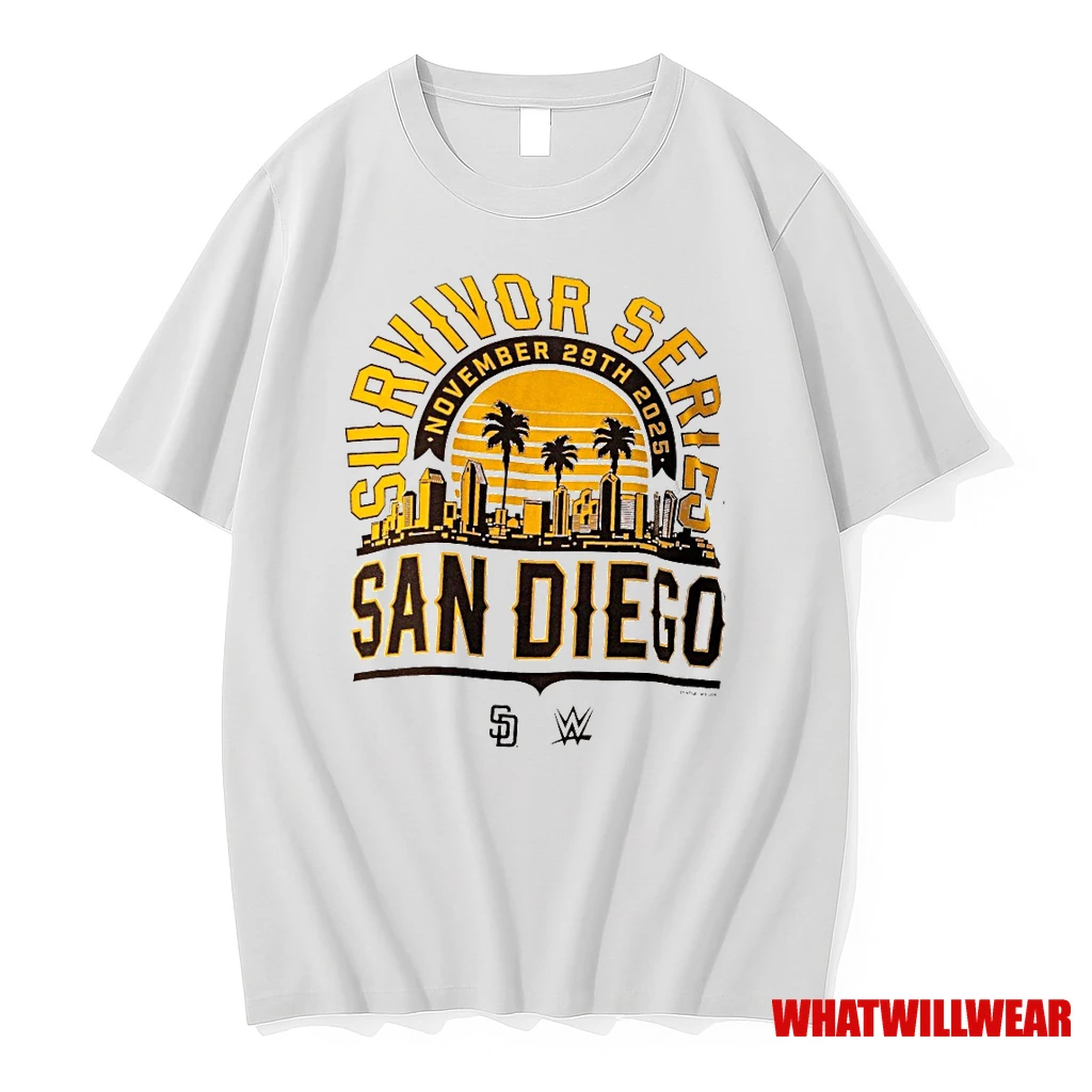 Wwe Survivor Series San Diego Padres November 29th 2025 Graphic Shirts