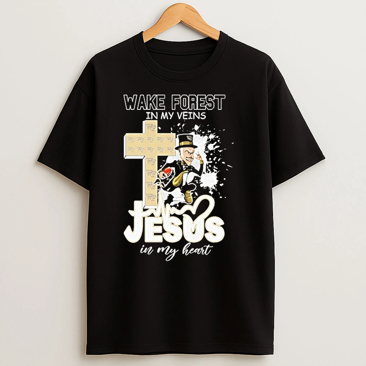 Wake Forest Demon Deacons In My Veins Jesus In My Heart T Shirts