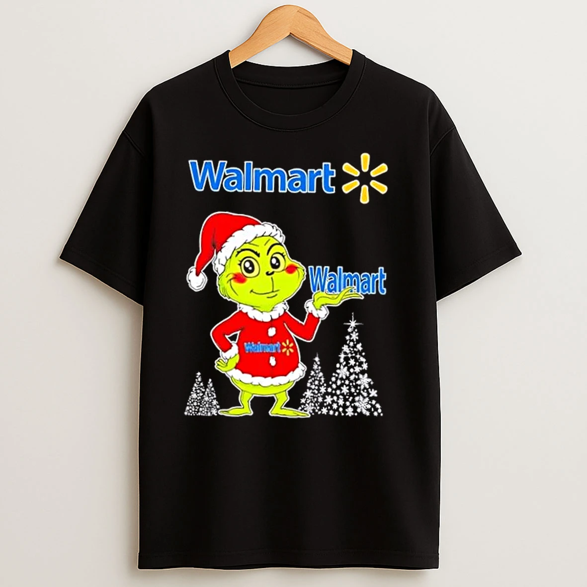 Walmart And Grinchmas Christmas Tree T Shirts