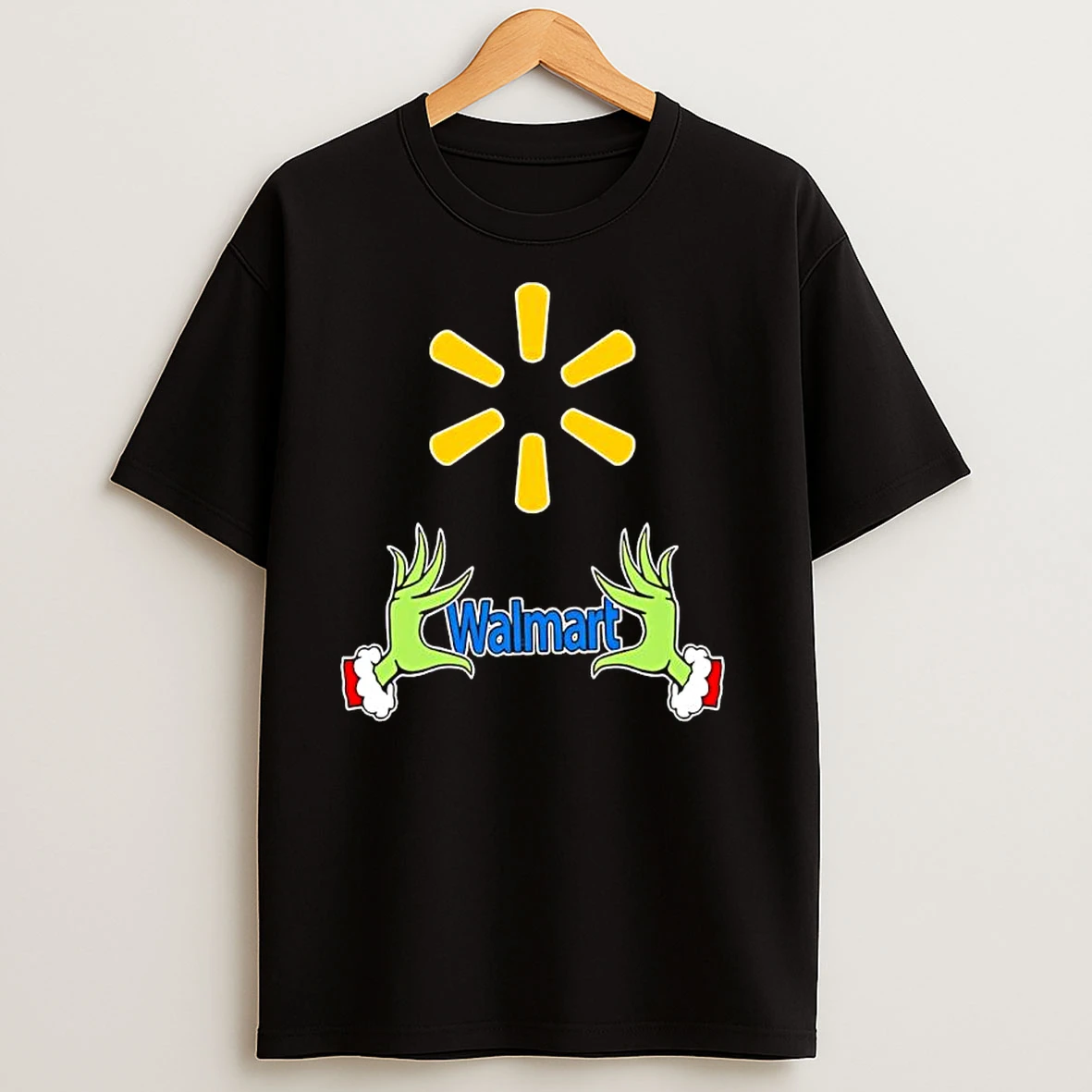 Walmart X Grinch Hands Merry Christmas T Shirts