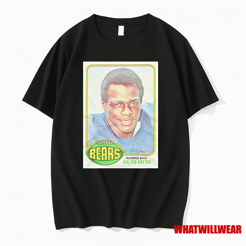 Walter Payton Chicago Bears 1976 Nfl Football Card Shirts
