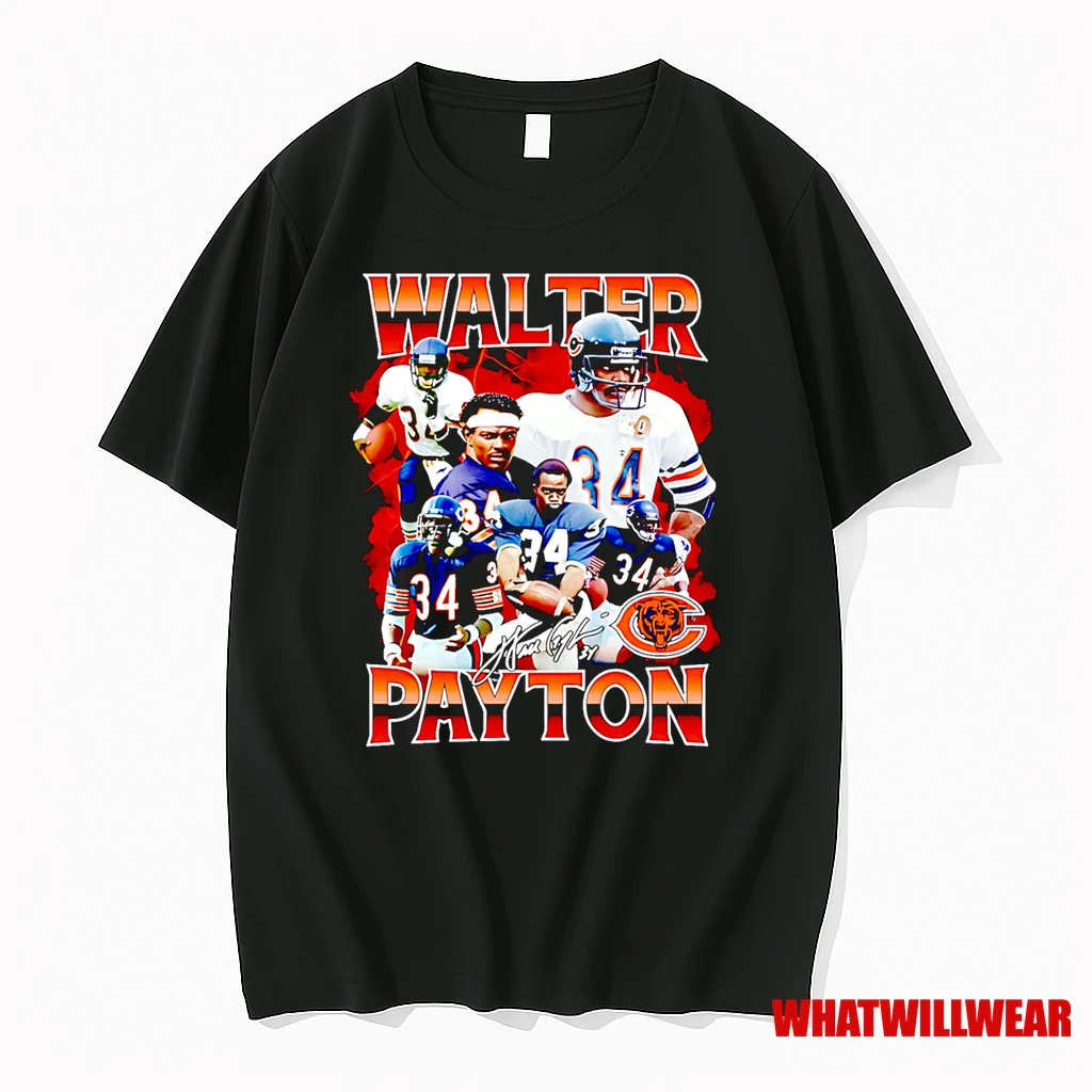 Walter Payton Chicago Bears Legends Player Retro Shirts