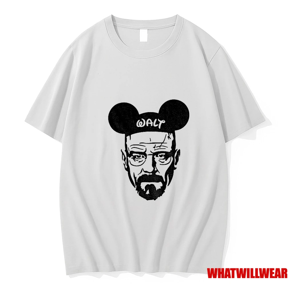 Walter White Breaking Bad Mickey Mouse Disney Funny Meme Shirts