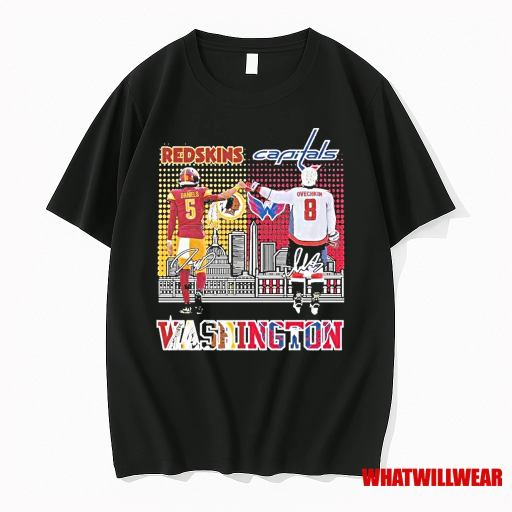 Washington Redskins And Capitals City Of Champions Signature Shirts