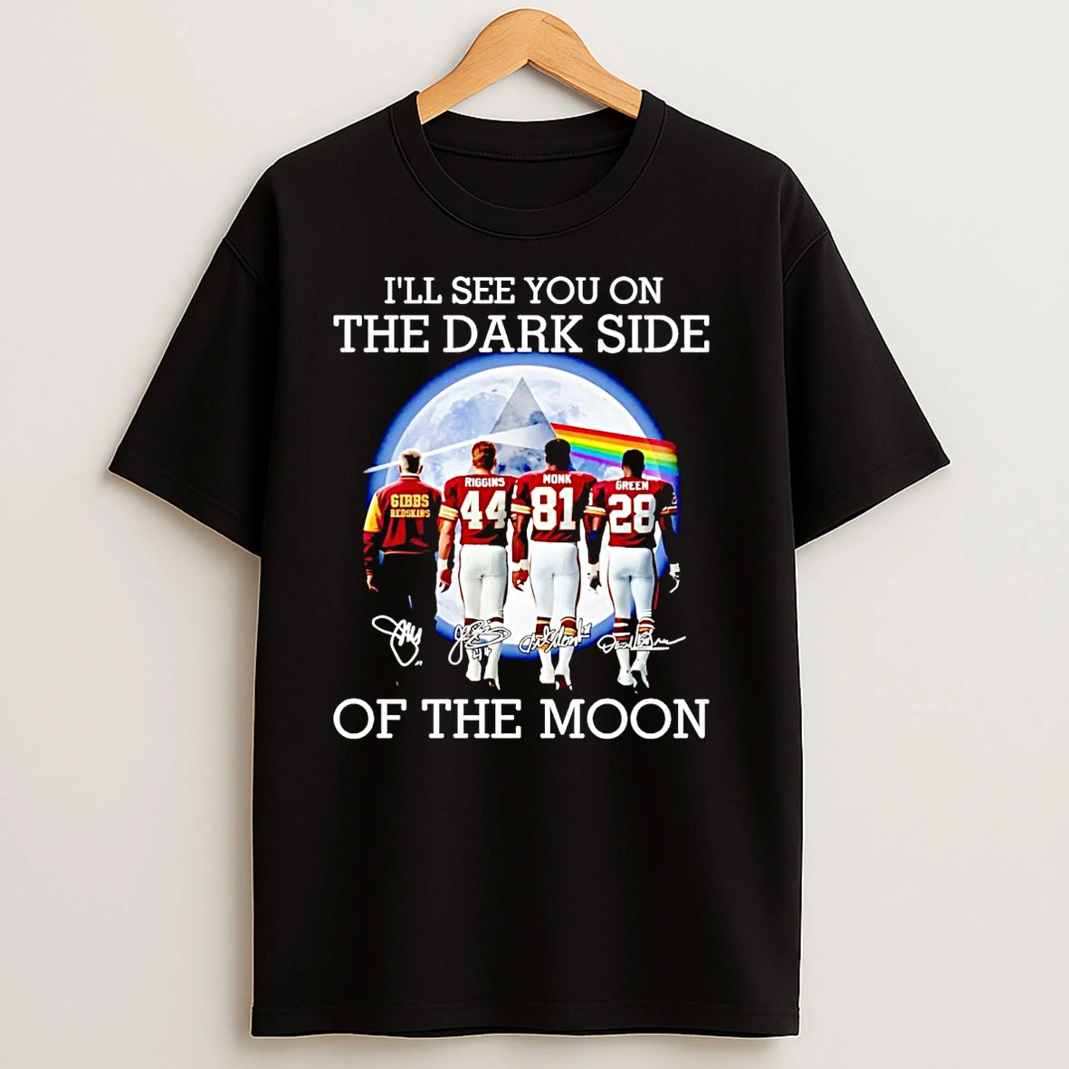 Washington Redskins Ill See You On The Dark Side Of The Moon T Shirts