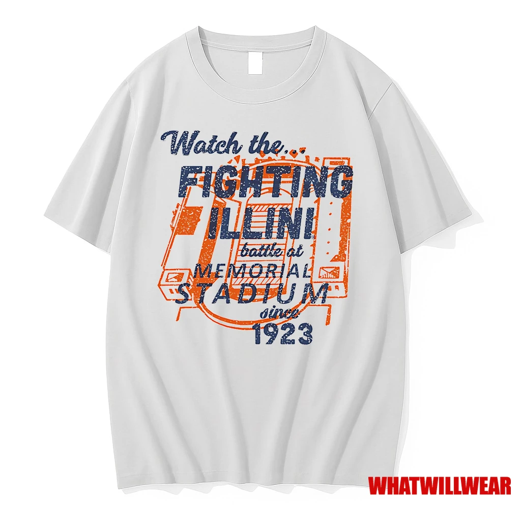 Watch The Fighting Illini Battle At Memorial Stadium Since 1923 Shirts