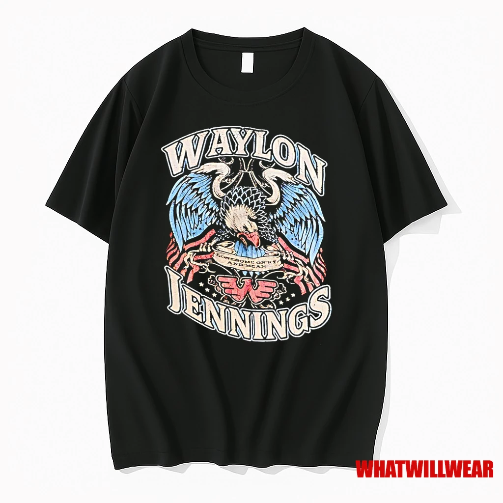 Waylon Jennings Lonesome Onry Mean Shirts