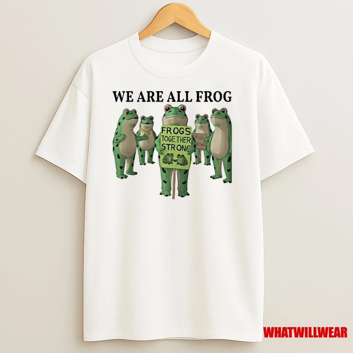 We Are All Frog Together Strong Portland Frog Resist Anti Ice Shirts