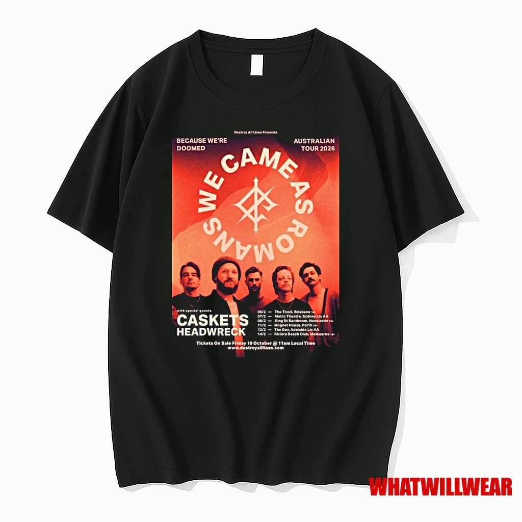 We Came As Romans Australia Tour 2026 Shirts