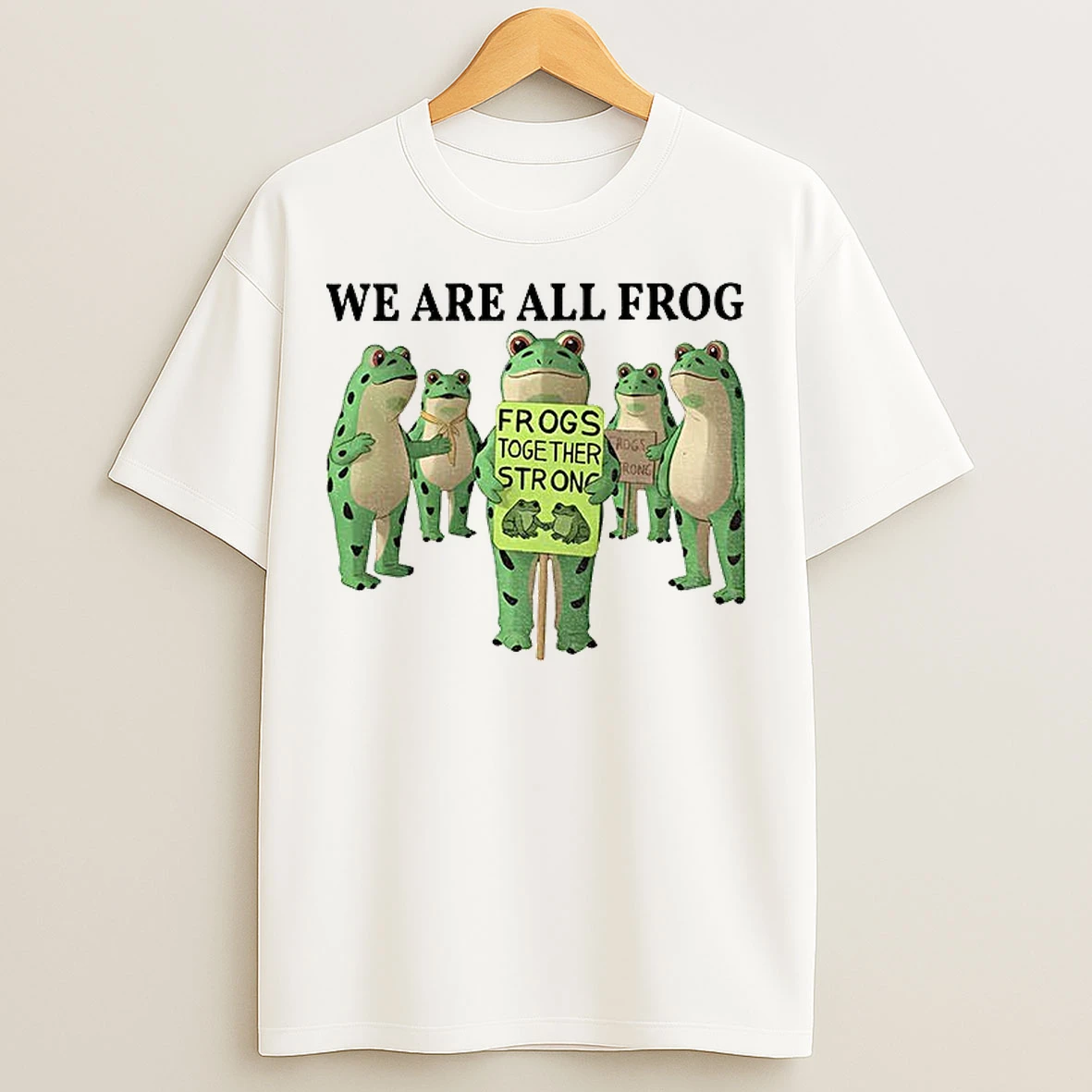 We Are All Frog Abolish Ice Anti Fascism Peaceful Protest T Shirts