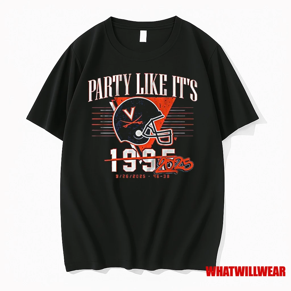 West Virginia Football Party Like Its 2025 Uva 46 38 Fsu Shirts