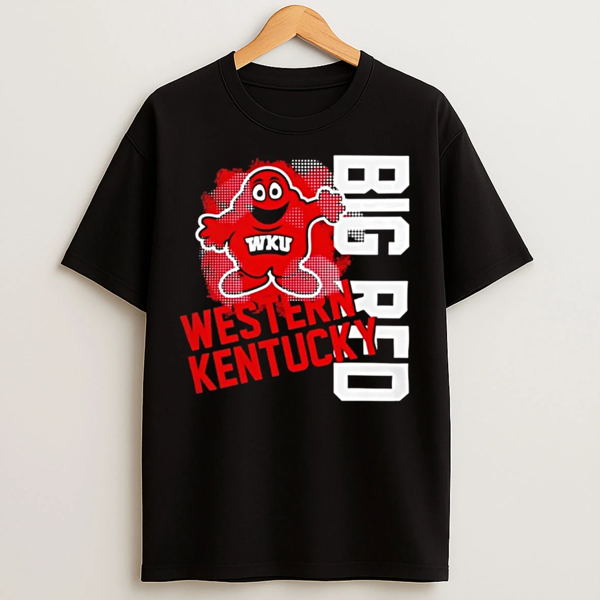 Western Kentucky Hilltoppers Logo Vertical Mascot Big Red T Shirts