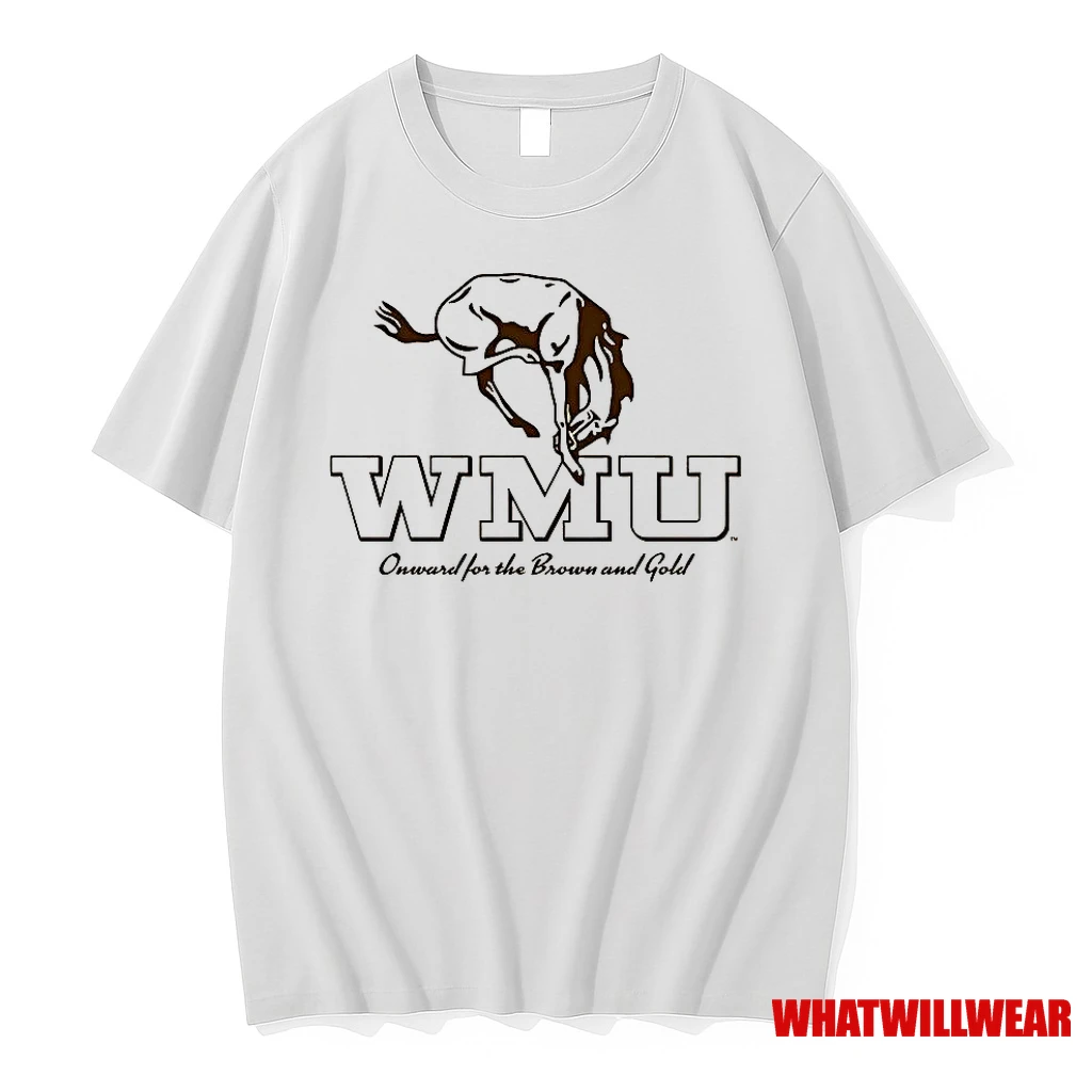 Western Michigan University Onward For The Brown And Gold Vintage Shirts