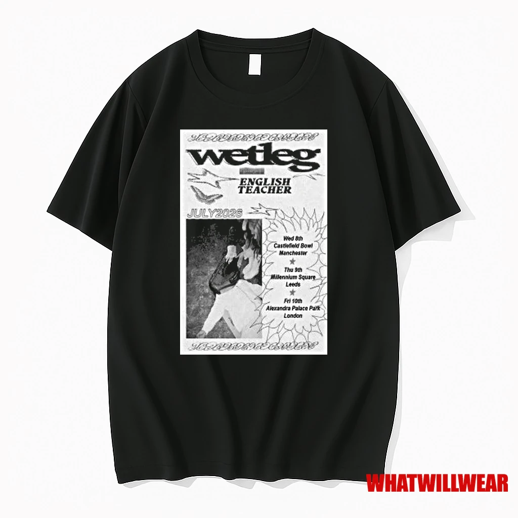 Wetleg English Teacher July 2026 Tour Shirts