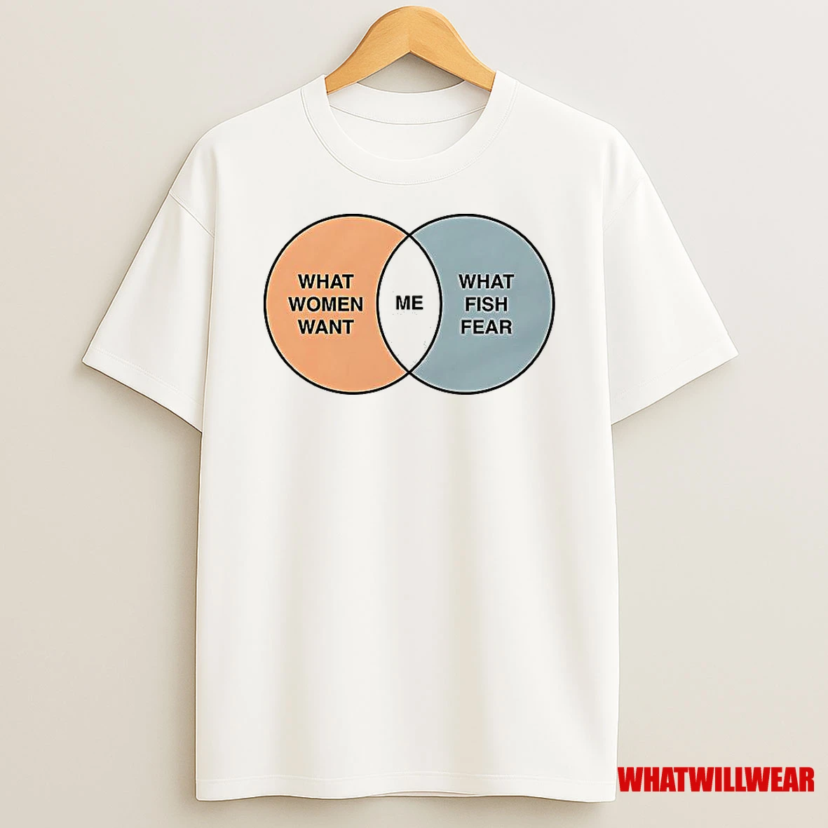 What Women Want Me What Fish Fear Me Venn Diagram Shirts