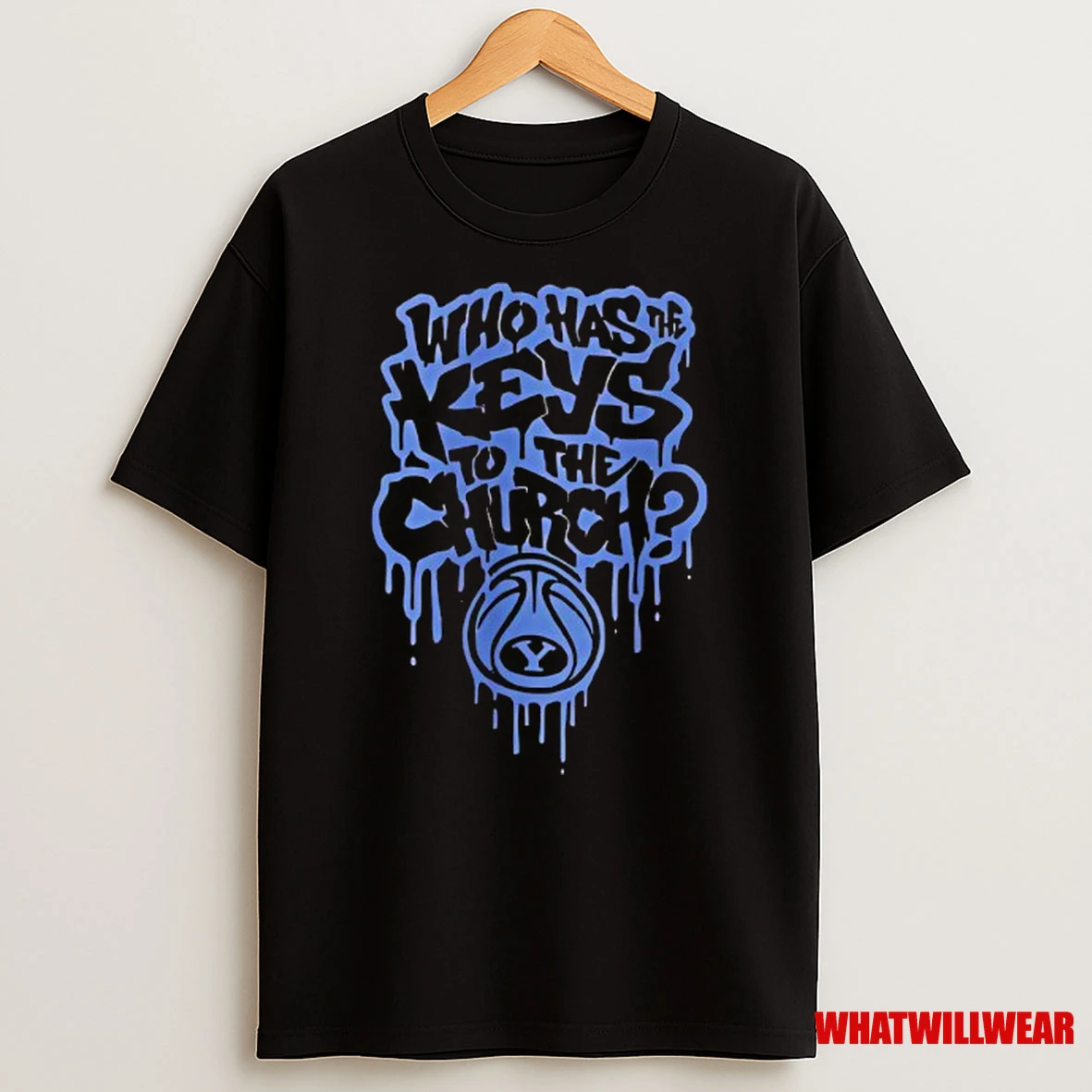 Who Has The Keys To The Church Byu Cougars Basketball Shirts
