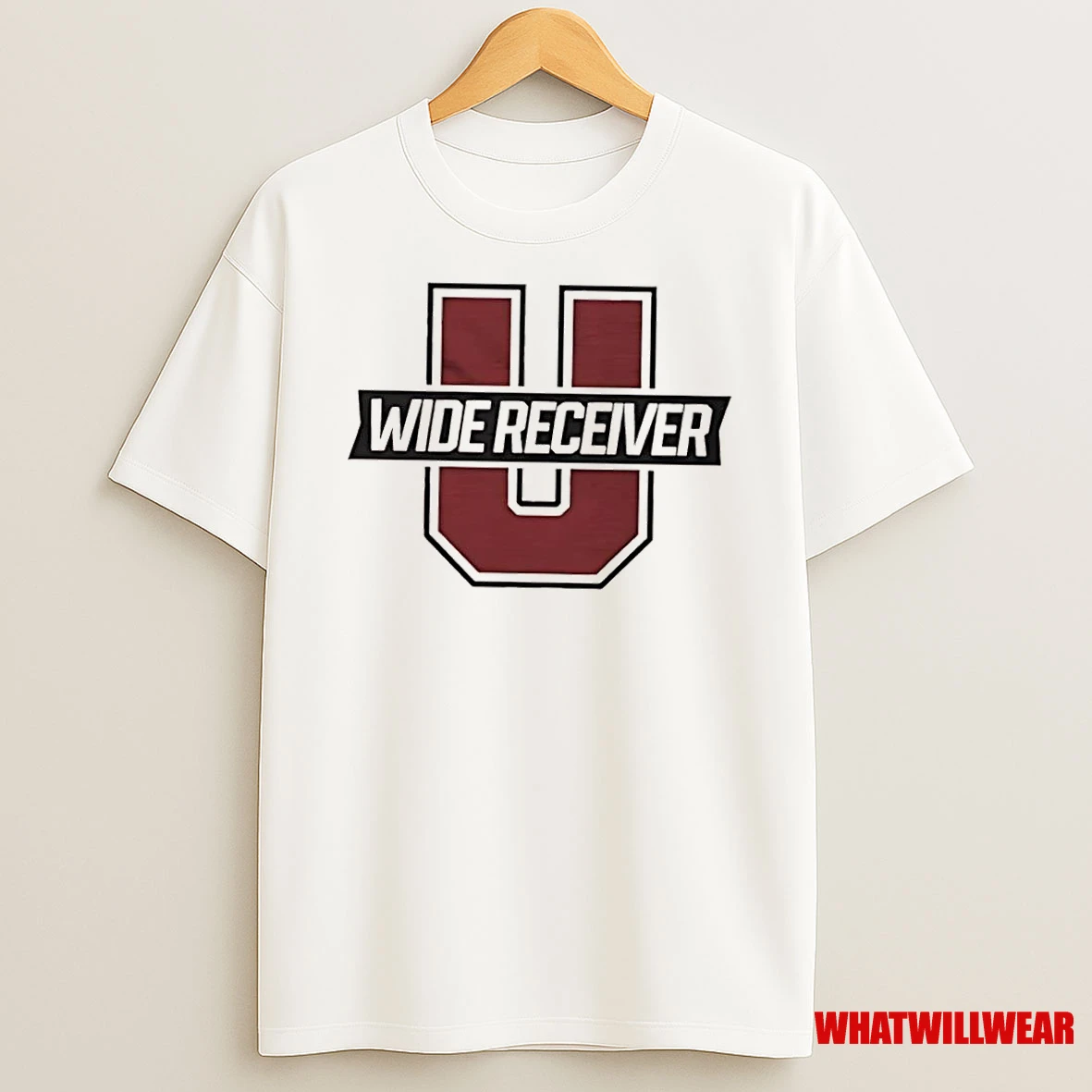 Wide Receiver U Logo Shirts