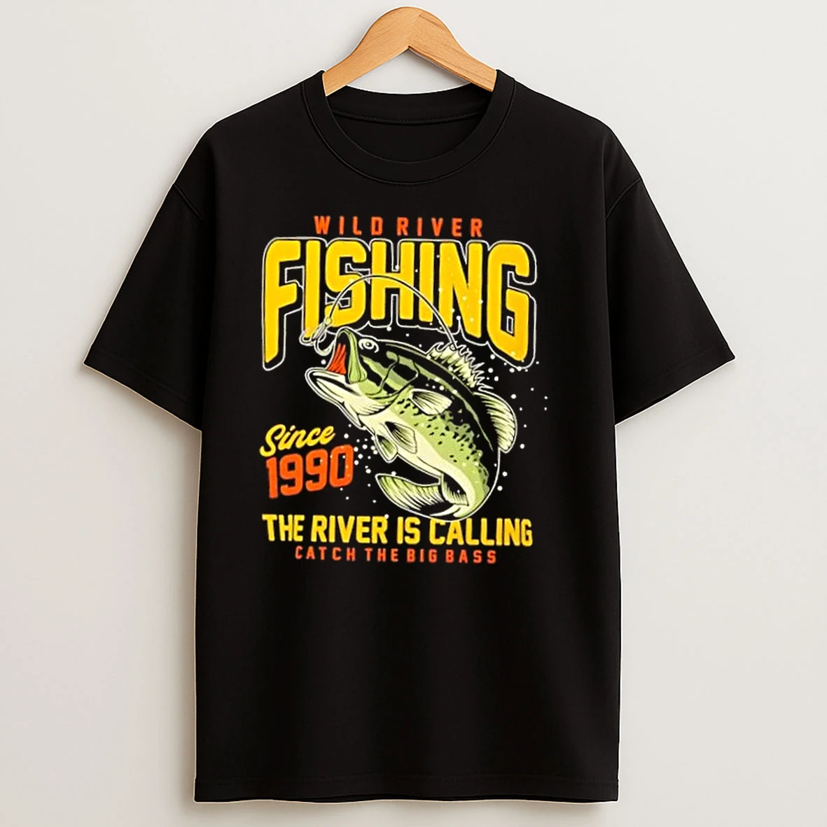 Wild River Fishing Big Bass Angler T Shirts