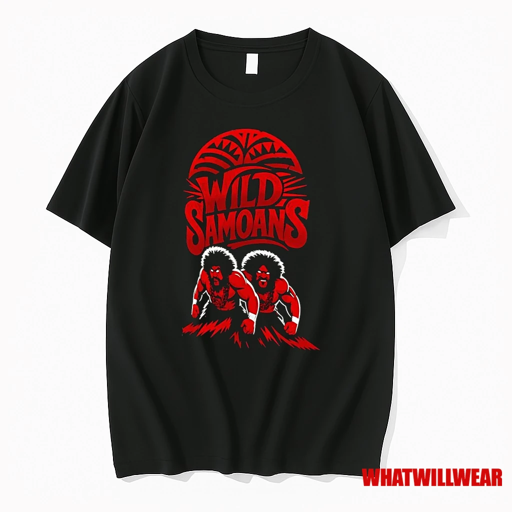 Wild Samoans Afa Anoai And Sika Anoai Shirts