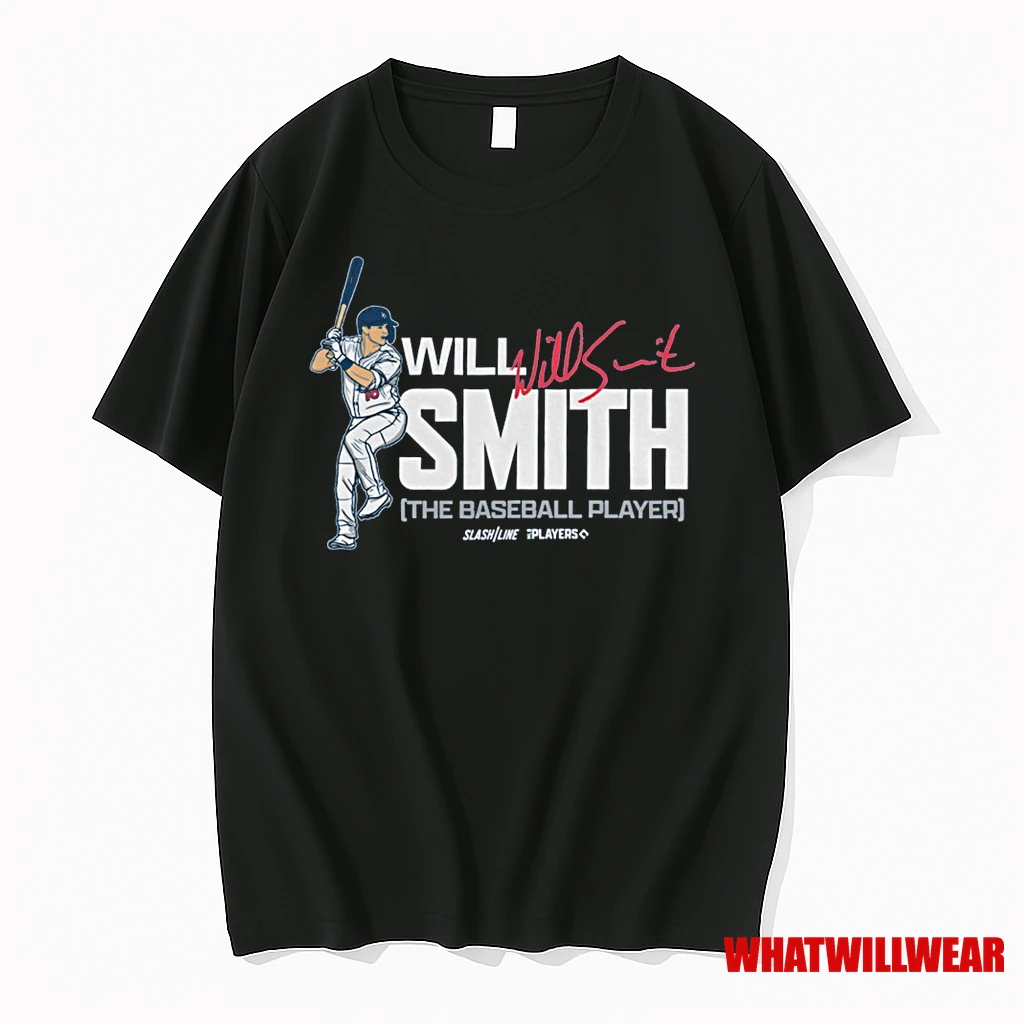 Will Smith The Baseball Player Los Angeles Dodgers Mlb Slash Line Signature Shirts