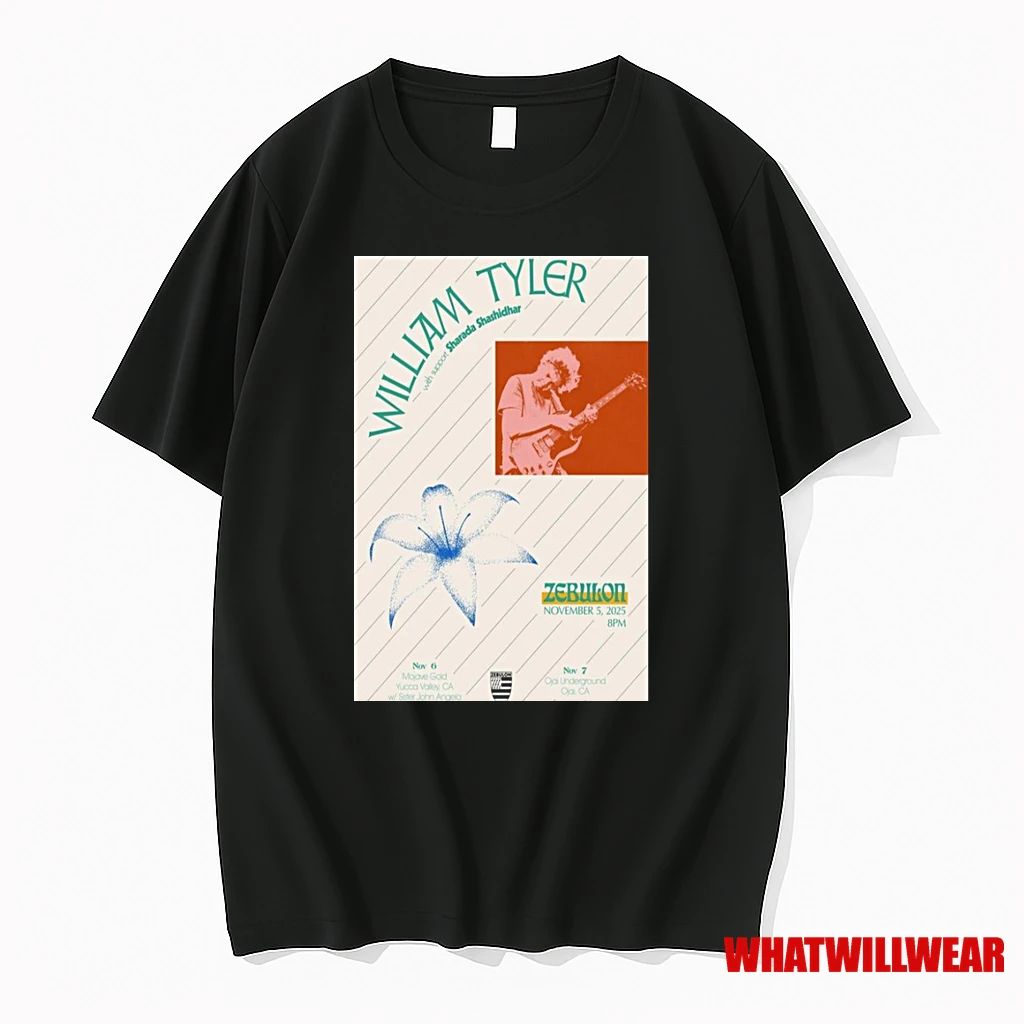 William Tyler November 5 6 7 2025 California Concert Shirts