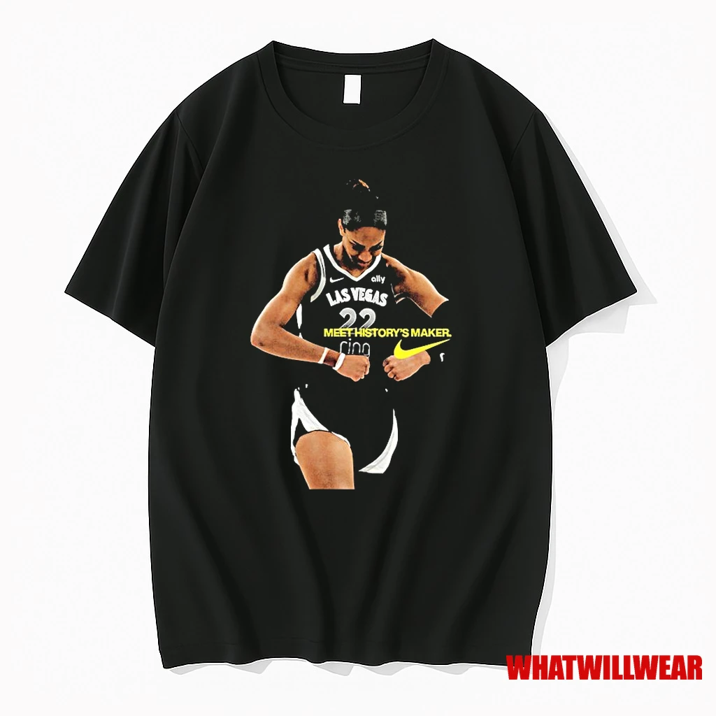 Wilson 2025 Wnba Finals Mvp Nike Celebrates Her Second Championship Meet Historys Maker Wall Shirts