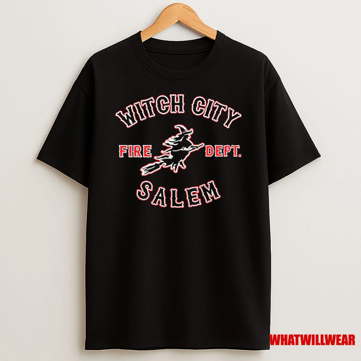 Witch City Salem Fire Dept Halloween Shirts