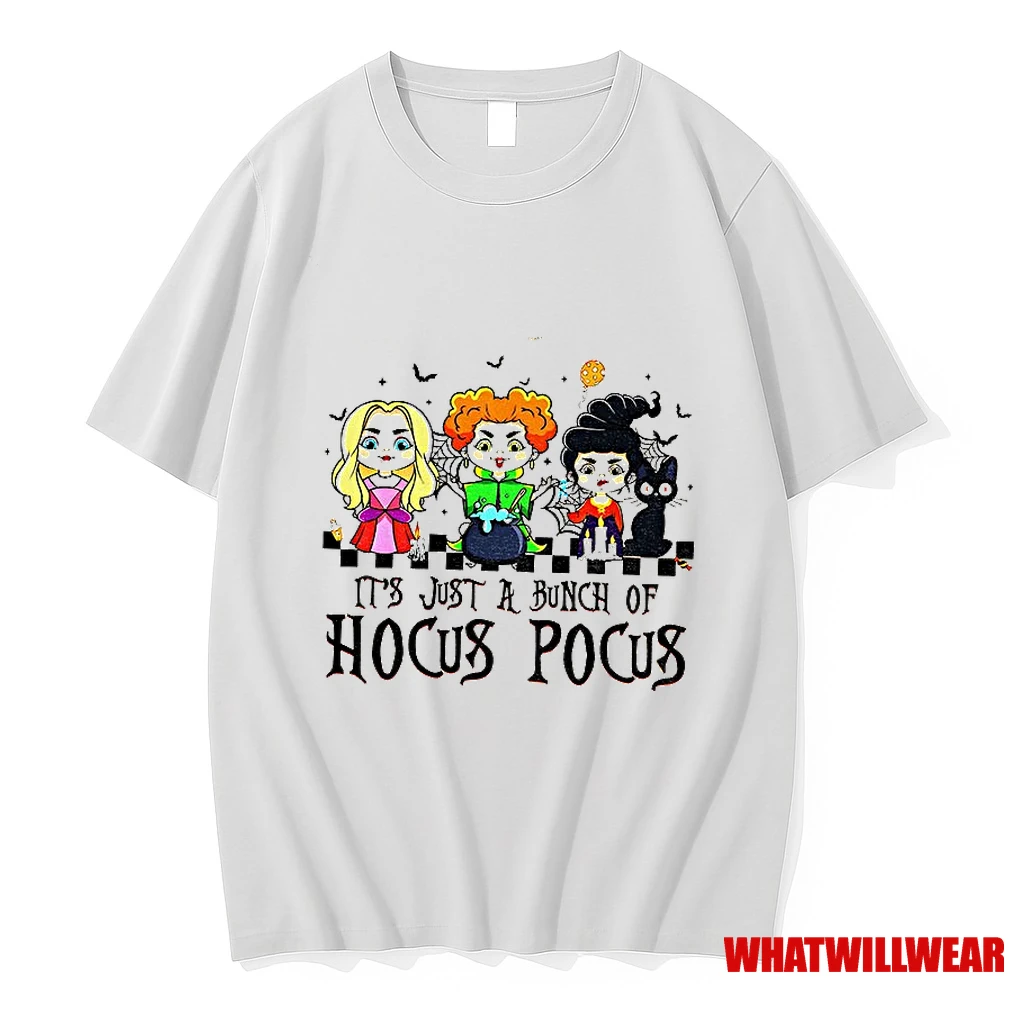 Witches Spooky Season Witchy Vibes Its Just A Bunch Of Hocus Pocus Halloween Shirts