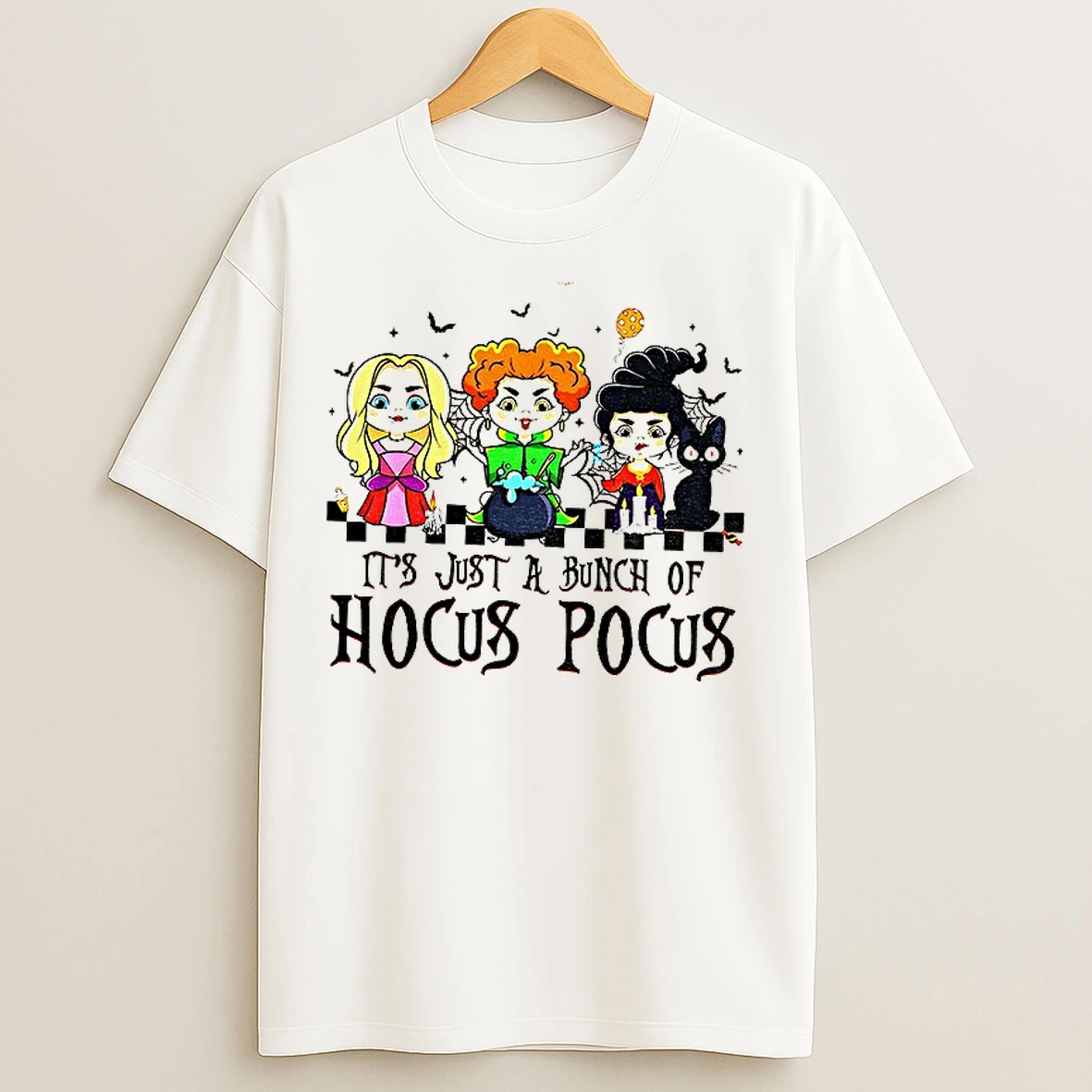 Witches Spooky Season Witchy Vibes Its Just A Bunch Of Hocus Pocus Halloween T Shirts