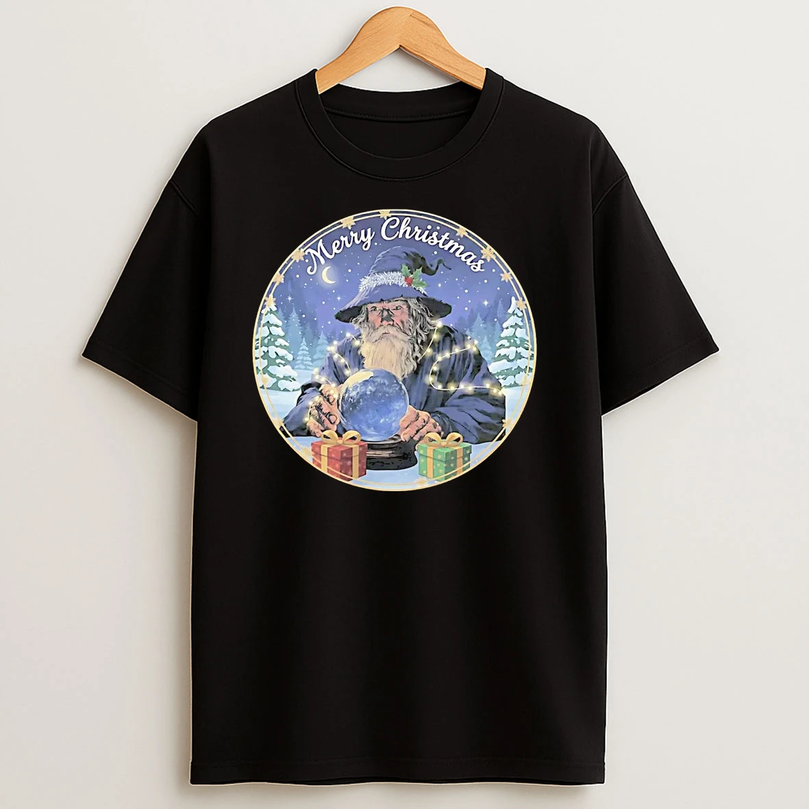 Wizard Merry Christmas T Shirts