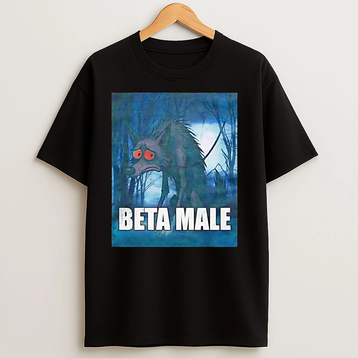 Wolf Beta Male T Shirts