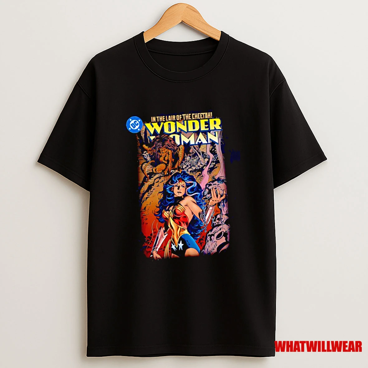 Wonder Woman In The Lair Of The Cheetah Shirts