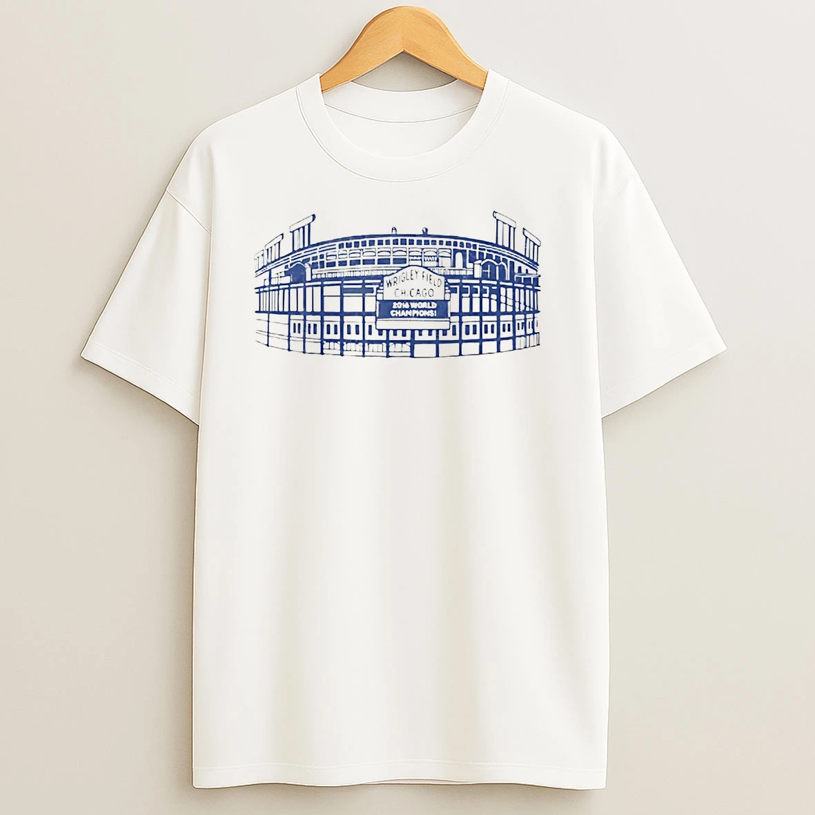 Wrigley Field Chicago Cubs 2016 World Champions T Shirts
