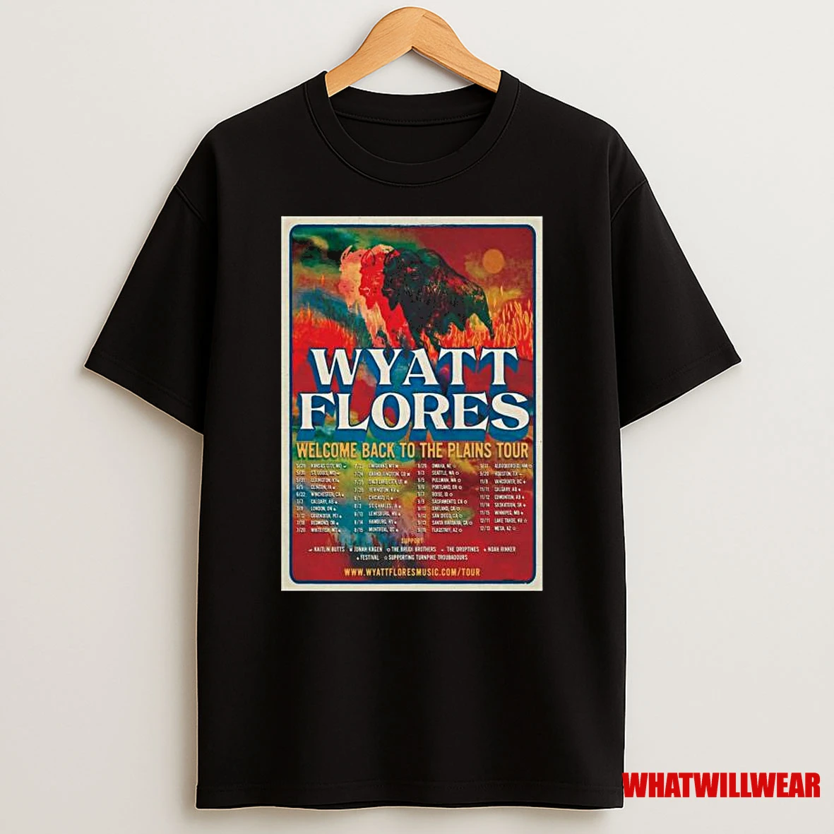 Wyatt Flores Welcome Back To The Plains Fall Tour 2025 Shirts