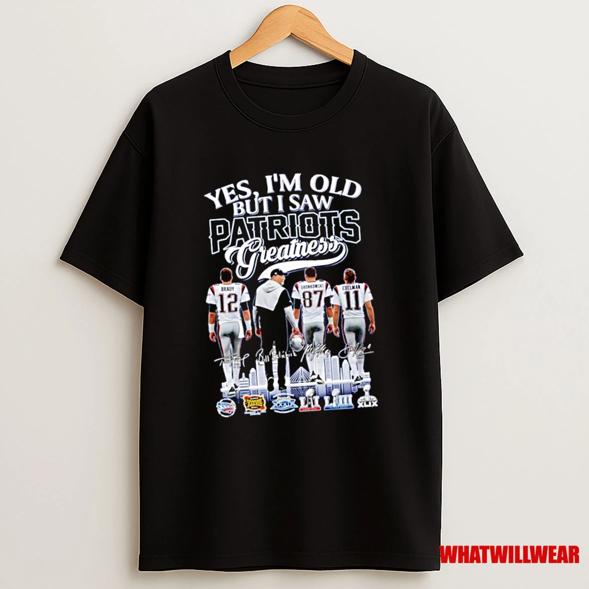 Yes Im Old But I Saw Denver New England Patriots Signatures Shirts