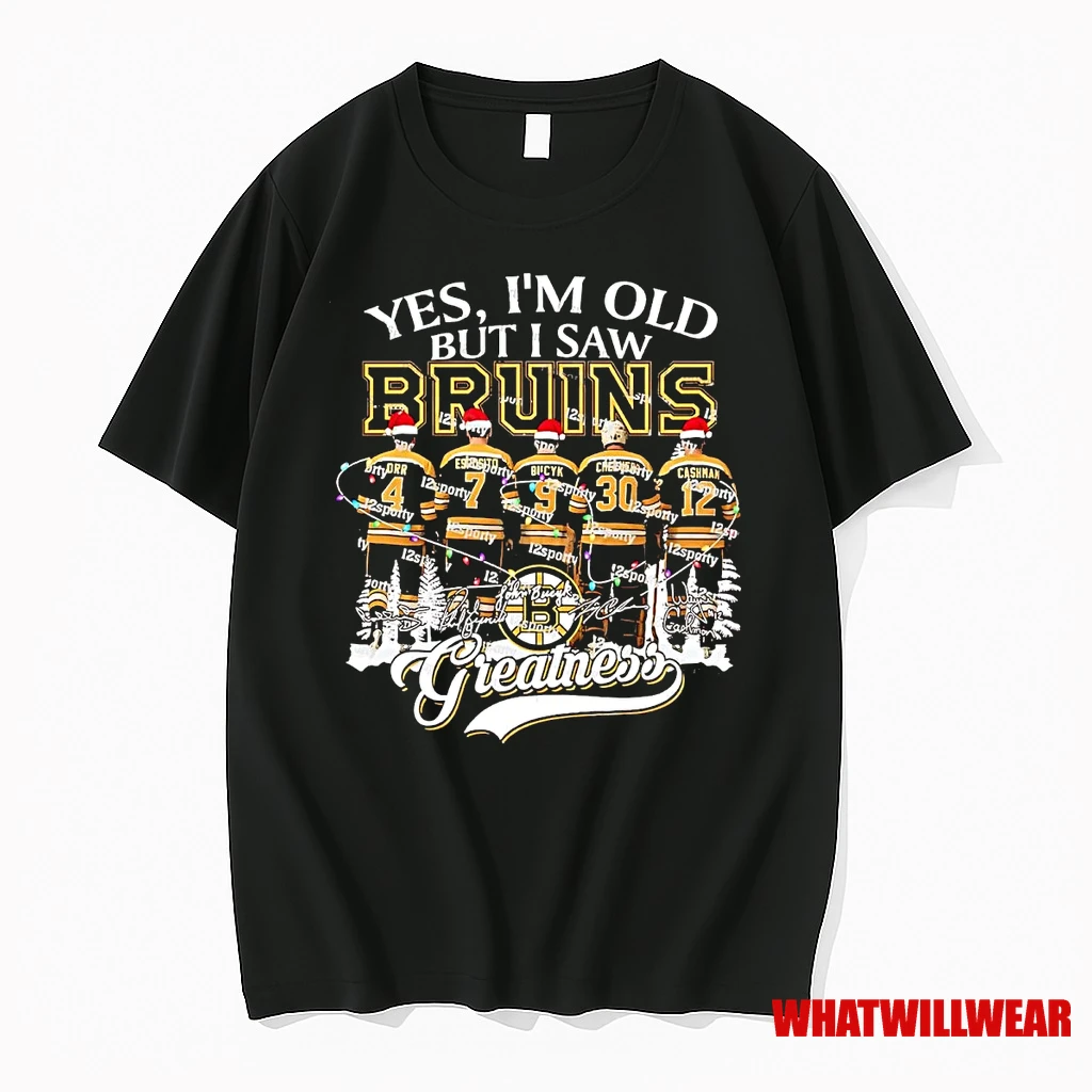 Yes Im Old But I Saw Boston Bruins Greatness Christmas Shirts