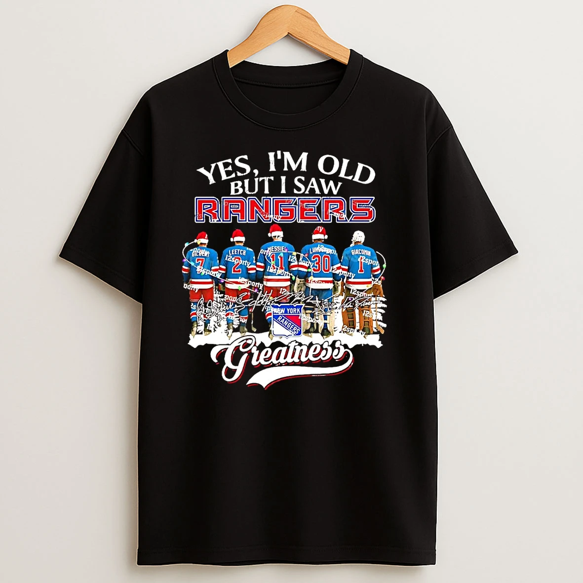 Yes Im Old But I Saw New York Rangers Greatness Christmas T Shirts