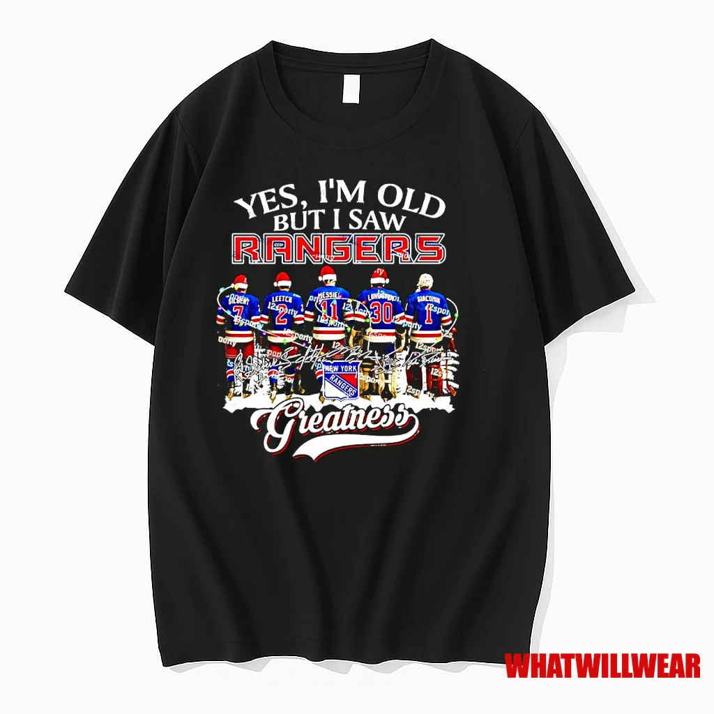 Yes Im Old But I Saw New York Rangers Greatness Legends Christmas Signatures Shirts