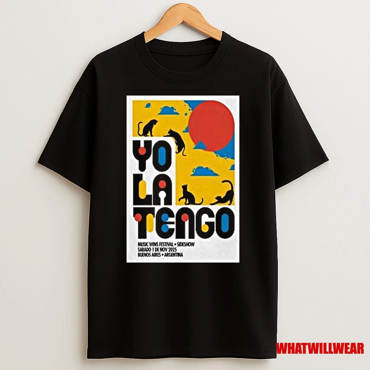 Yo La Tengo Buenos Aires Tour On Nov 1 2025 Shirts