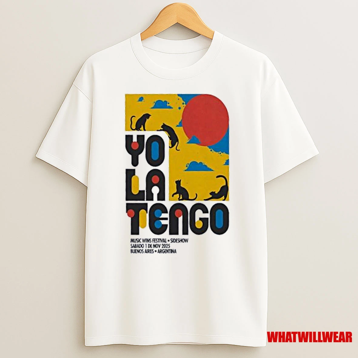 Yo La Tengo Music Wins Festival In Buenos Aires Argentina 11 1 2025 Shirts