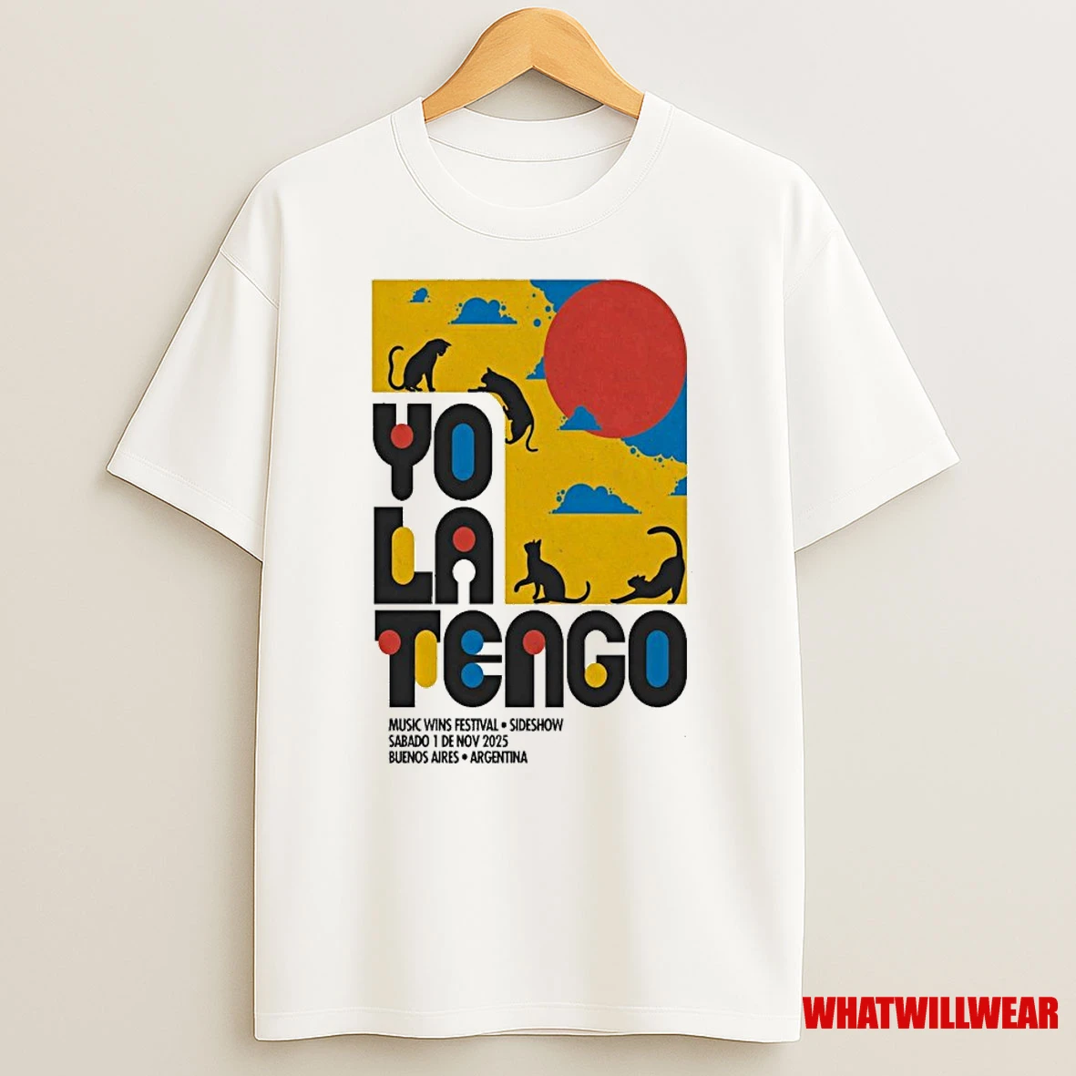 Yo La Tengo Music Wins Festival In Buenos Aires Argentina Nov 1 2025 Shirts