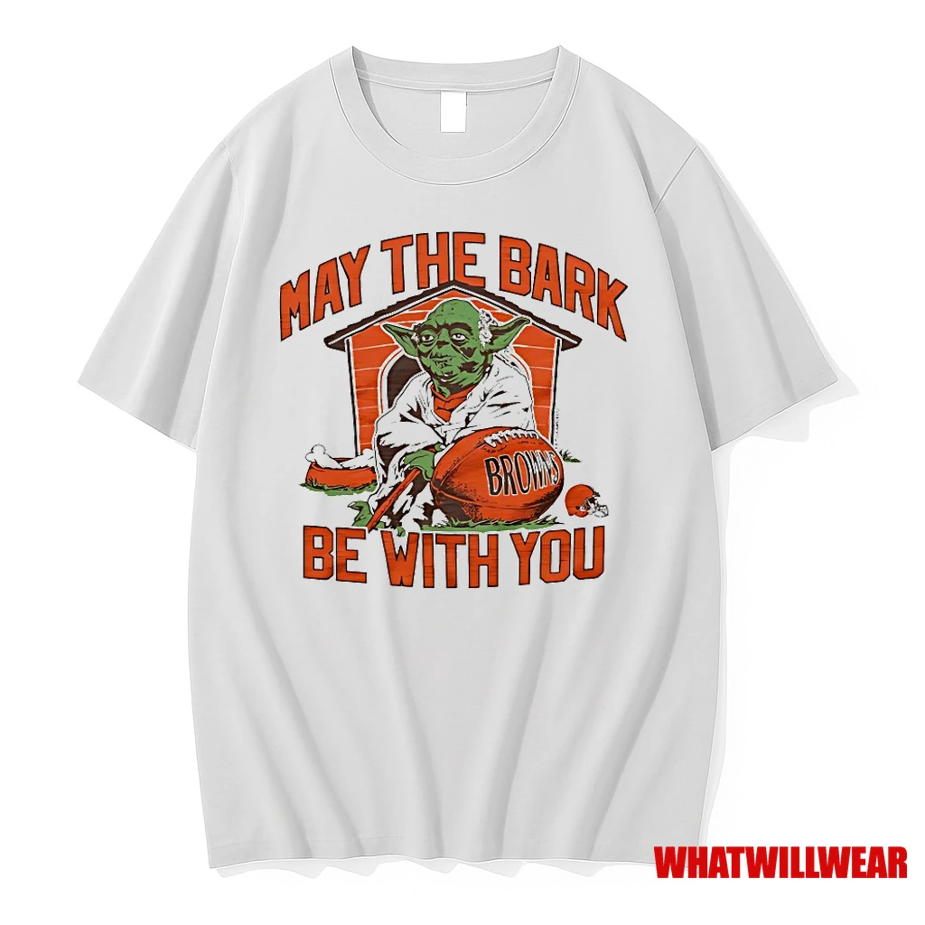 Yoda Star Wars X Cleveland Browns May The Bark Be With You Shirts