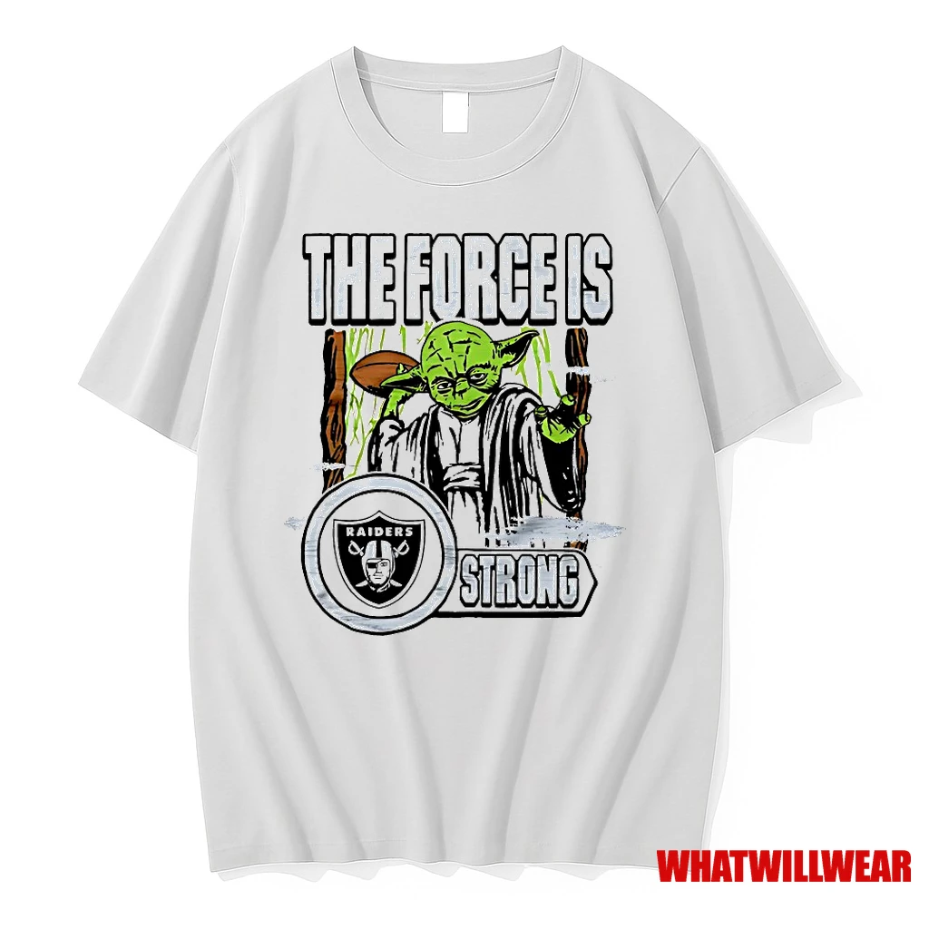 Yoda Star Wars X Las Vegas Raiders The Force Is Strong Shirts